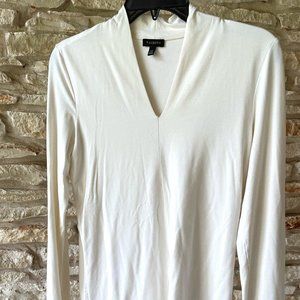 Talbots Cream V-Neck Blouse - X Small